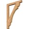 Ekena Millwork Olympic Block Smooth Bracket, Western Red Cedar, 3 1/2"W x 34"D x 46"H BKT04X34X46OLY05SWR - alternate 1